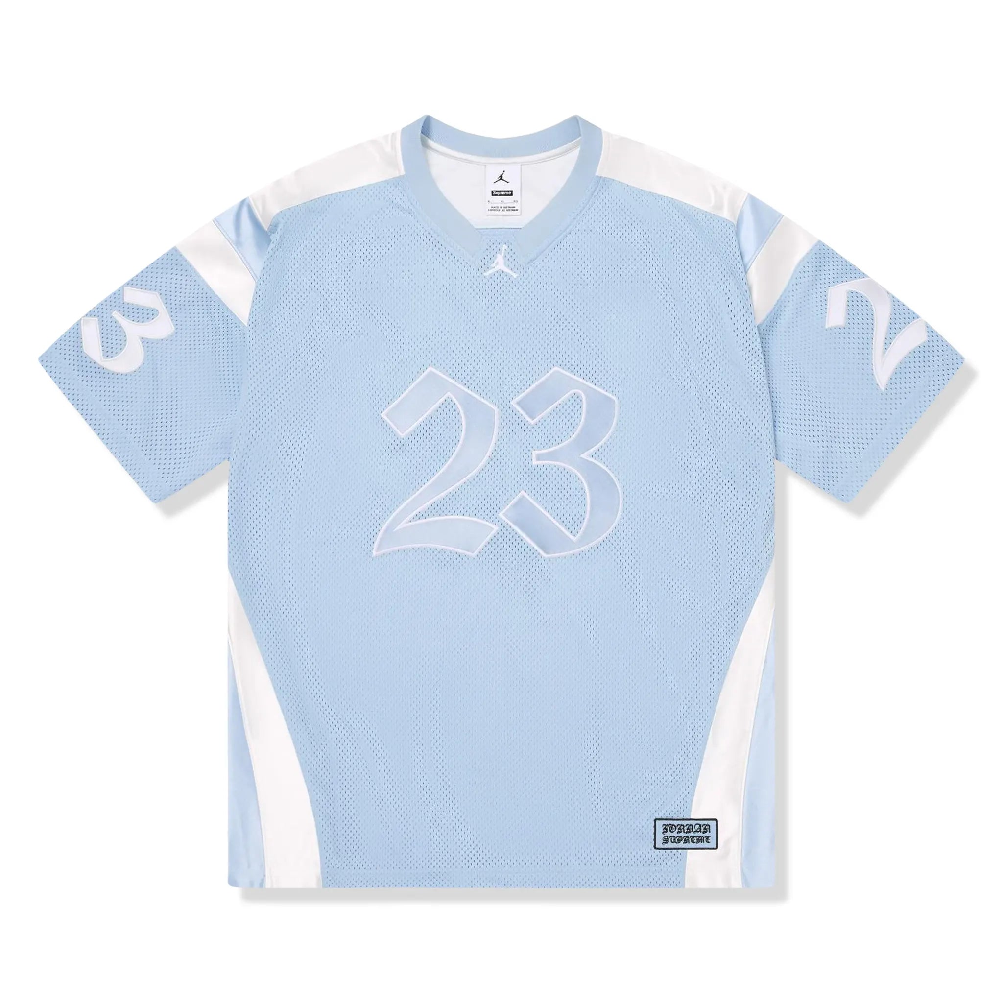 Supreme x Jordan Warm Up Light Blue Jersey (SS26)